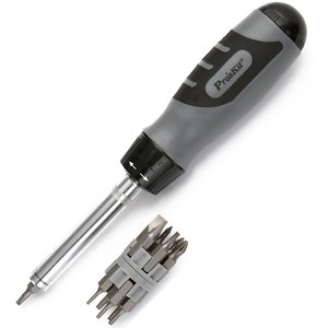 Викрутка тріскачка з набором біт Pro'sKit 8PK SD010 12 шт. 