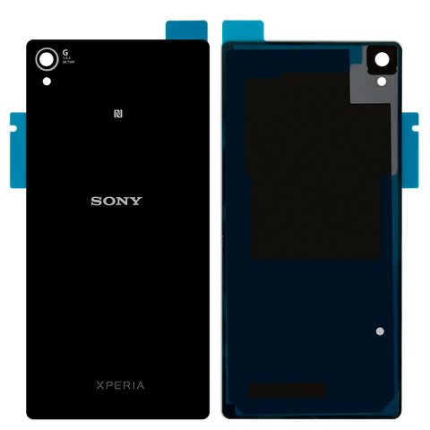 Задня панель корпуса для Sony D6603 Xperia Z3, D6633 Xperia Z3 DS, D6643 Xperia Z3, D6653 Xperia Z3, чорна