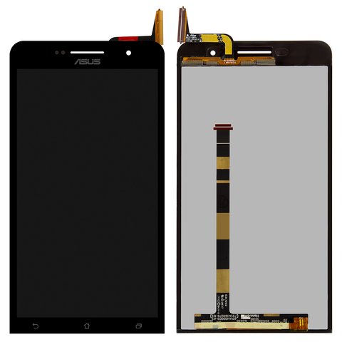 Дисплей для Asus ZenFone 6 A600CG , ZenFone 6 A601CG , чорний, без рамки
