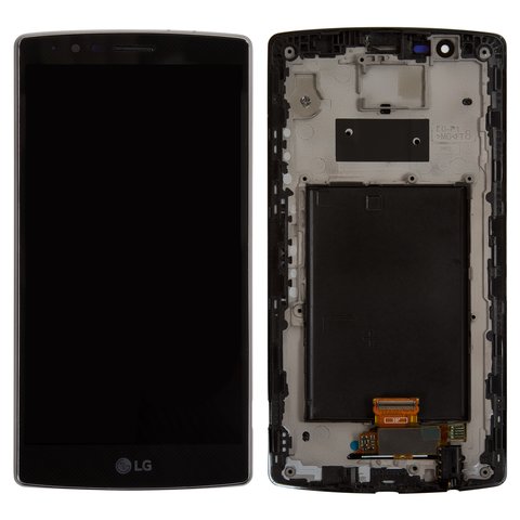 Дисплей для LG G4 F500, G4 H810, G4 H811, G4 H815, G4 LS991, G4 VS986, чорний, з рамкою, Original PRC 
