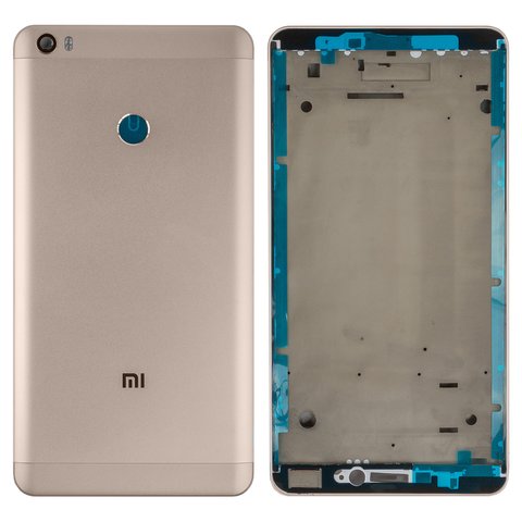 Корпус для Xiaomi Mi Max, золотистый, 2016001, 2016002, 2016007