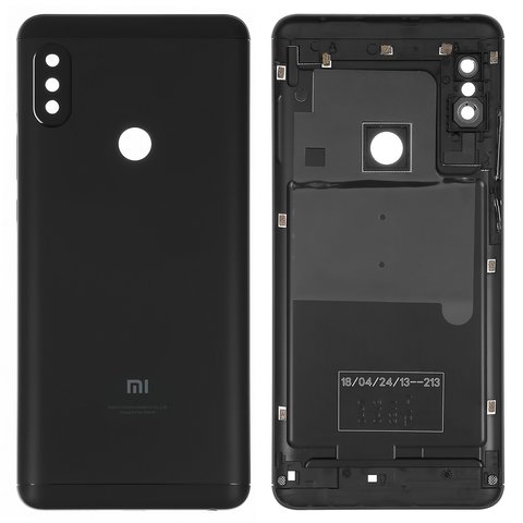 Задняя панель корпуса для Xiaomi Redmi Note 5, Redmi Note 5 Pro, черная