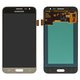 Дисплей для Samsung J320 Galaxy J3 (2016), золотистый, без рамки, High Copy, с широким ободком, (OLED)