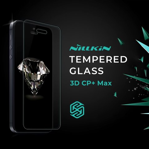 Захисне скло Nillkin 3D CP+ Max для Samsung N960 Galaxy Note 9, 0,33 мм 9H, Анти відбитки, Full Screen, чорний, #6902048161191