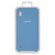 Чехол для Samsung A105 Galaxy A10, синий, Original Soft Case, силикон, azure (10)