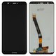 Дисплей для Huawei Enjoy 7s, P Smart, чорний, логотип Huawei, без рамки, Оригінал (переклеєне скло), FIG-L31/FIG-LX1