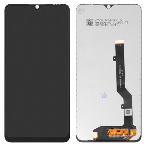 Дисплей для ZTE Blade A7S 2020 , чорний, без рамки, Original PRC , SKI649 B08 V0.1