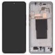 Дисплей для Xiaomi 12T, 12T Pro, серебристый, с рамкой, High Copy, (OLED), 22081212UG, 22081212G, 22071212AG