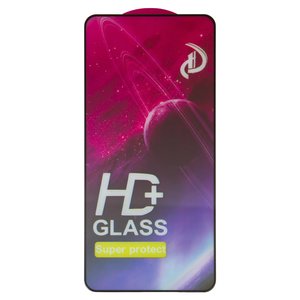 Защитное стекло для Motorola Moto G84, совместимо с чехлом, Full Glue, без упаковки , черный