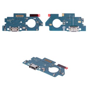 Шлейф для Samsung M356 Galaxy M35, конектора зарядки, з мікрофоном, High Copy, плата зарядки