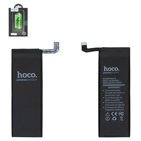 Акумулятор Hoco BM52 для Xiaomi Mi Note 10, Mi Note 10 Lite, Mi Note 10 Pro, Li Polymer, 3,85 B, 5170 мАг