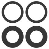 Скло камери для iPhone 16, iPhone 16 Plus, чорне, без рамки, комплект 2 шт., Original (PRC)