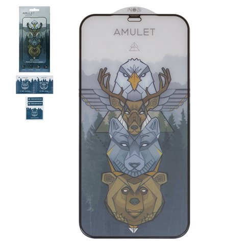 Захисне скло iNobi Amulet для Apple iPhone 12 Pro Max, Full Glue, Anti Static, чорний