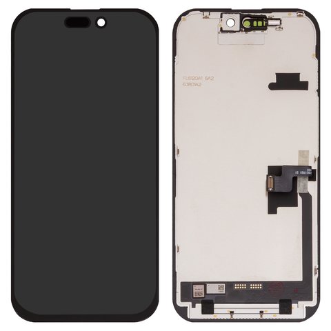 Дисплей для iPhone 16 Pro, черный, с рамкой, Copy, без упаковки, TFT , ZY, IN CELL HD+
