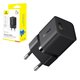 Мережевий зарядний пристрій Baseus GaN5 mini, 25 Вт, Fast Charge, чорний, 1 порт, #P10110909113-00