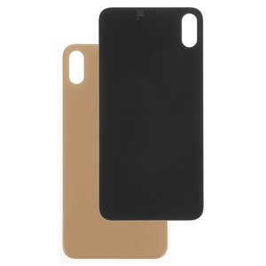 Panel trasero de carcasa puede usarse con iPhone XS Max, dorada, es necesario desmontar la cámara, small hole