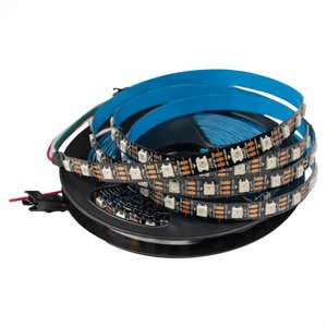 LED Strip SMD5050, WS2812B black, with controls, IP20, 5 V, 60 LEDs m, 5 m 