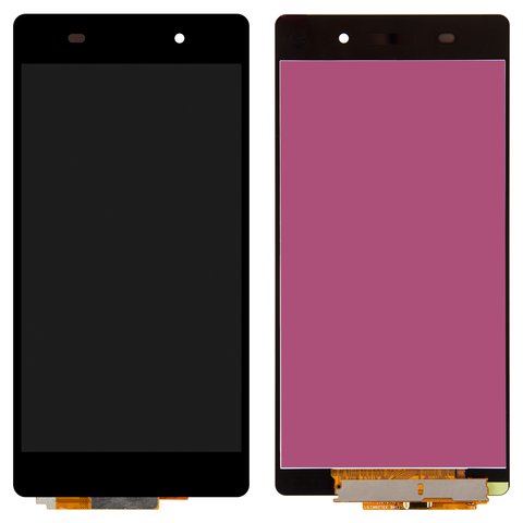Pantalla LCD puede usarse con Sony D6502 Xperia Z2, D6503 Xperia Z2, negro, High Copy