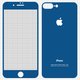 Tempered Glass Screen Protector All Spares compatible with Apple iPhone 7 Plus, (0,26 mm 9H, front and back, dark blue)