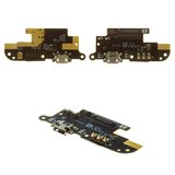 Flat Cable compatible with Meizu M6, (microphone, charge connector, charging board)