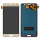 LCD compatible with Samsung J510 Galaxy J5 (2016), (golden, without adjustment of light, without frame, Copy, (TFT))