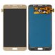 LCD compatible with Samsung J710 Galaxy J7 (2016), (golden, without adjustment of light, without frame, Copy, (TFT))
