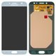 LCD compatible with Samsung J730 Galaxy J7 (2017), (blue, without frame, original (change glass) )