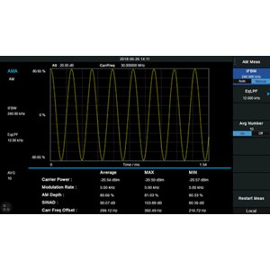 AM FM Modulation Analyser Software SIGLENT SVA1000X AMA for SIGLENT SVA1015X