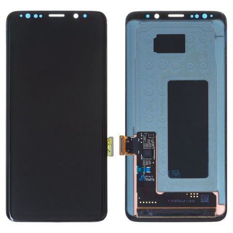 Дисплей для Samsung G960 Galaxy S9, черный, без рамки, Оригинал переклеено стекло 