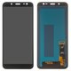 LCD compatible with Samsung J600 Galaxy J6, (black, with light adjustable, Best copy, without frame, Copy, (TFT))