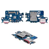 Шлейф для Samsung S901B Galaxy S22 5G, коннектора зарядки, с микрофоном, c SIM-коннектором, Original (PRC), плата зарядки