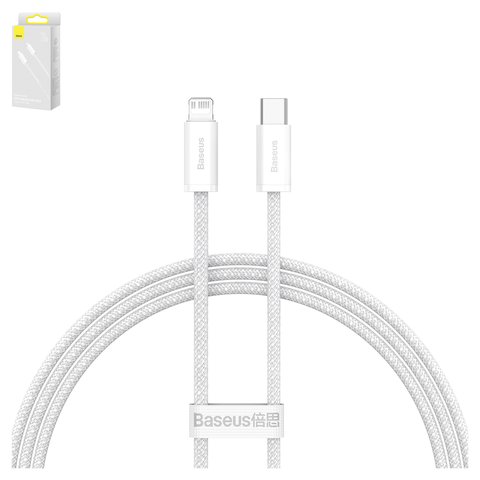 USB Cable Baseus Dynamic Series, USB type C, Lightning, 100 cm, 20 W, white  #CALD000002