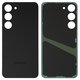 Housing Back Cover compatible with Samsung S911 Galaxy S23, (black, phantom black)