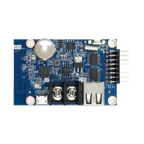 Tarjeta de control para pantallas LED Huidu HD WF1, 640x32, 4MB, Wi Fi
