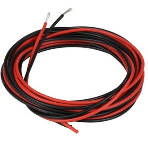 Wire In Silicone Insulation 18AWG, 0.75 mm², 1 m, black, UL3135 