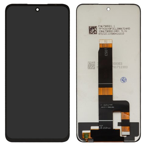 LCD compatible with Xiaomi Poco M6 Pro 5G, Redmi 12, black, without frame, original change glass 