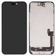 Pantalla LCD puede usarse con iPhone 15 Plus, negro, con marco, Original (PRC), NEW