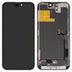 LCD compatible with iPhone 14 Pro Max, (black, with frame, HC, without IC, (OLED), YK OEM hard)