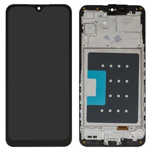 Pantalla LCD puede usarse con Samsung A166 Galaxy A16 5G, negro, con marco, Copy, TFT 
