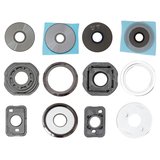 Camera Lens compatible with Xiaomi Poco F6, (black, with frames)