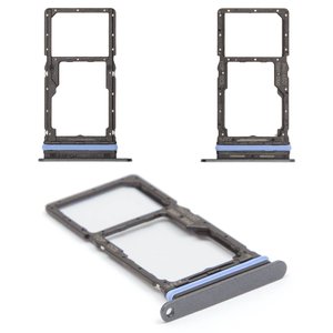 SIM Card Holder compatible with Samsung A165 Galaxy A16, A166 Galaxy A16 5G, gray, Gray, dual SIM 