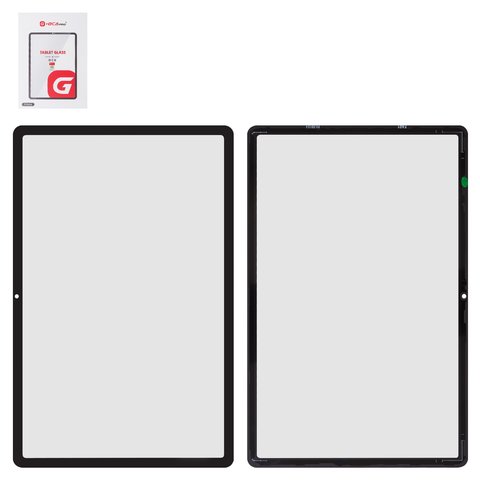 Housing Glass G+OCA PRO compatible with Samsung T870  Galaxy Tab S7 11.0" Wi Fi, T875  Galaxy Tab S7 11.0" LTE, T876B  Galaxy Tab S7 11.0" LTE 5G, with OCA film, black 