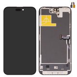 Pantalla LCD puede usarse con iPhone 14 Pro Max, negro, con marco, HC, sin error, (OLED), DD-OLED OEM soft, 120Hz, diagnosable