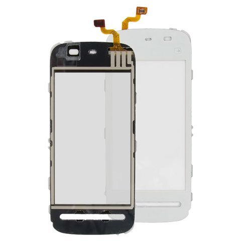 Touchscreen compatible with Nokia 5228, 5230, 5233, 5235, Copy, white 