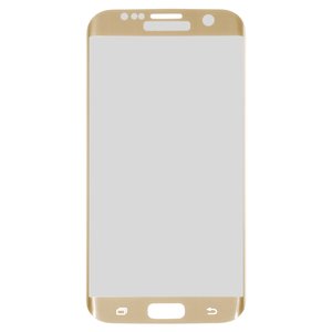 Afdaling Leerling Uitbeelding Tempered Glass Screen Protector All Spares compatible with Samsung G935F  Galaxy S7 EDGE, G935FD Galaxy S7 EDGE Duos, (0,26 mm 9H, Full Screen,  golden, This glass covers the screen completely.) - GsmServer