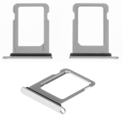SIM Card Holder compatible with iPhone 12 mini, white, single SIM