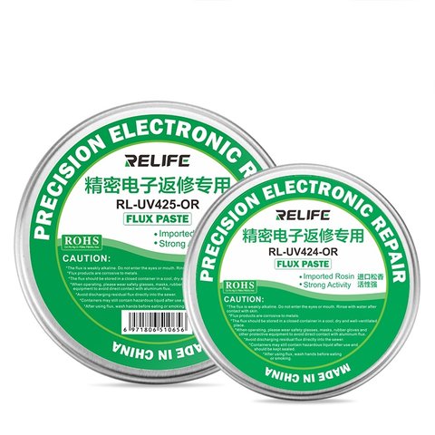 Flux Paste RELIFE RL UV425 OR , for soldering copper and steel, for lead free soldering, universal, 50 g 