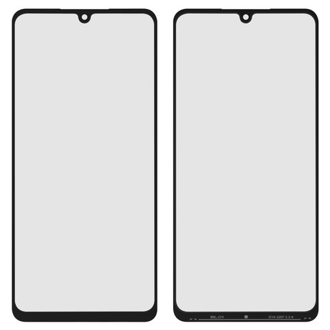 Housing Glass compatible with Samsung A336 Galaxy A33 5G, with OCA film, black 