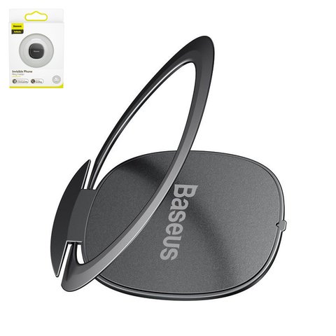 Holder Baseus Invisible, gray, ring, adhesive base, metal  #SUYB 0A