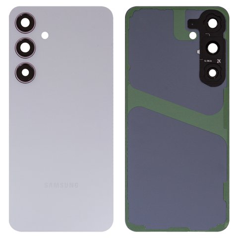 Задняя панель корпуса для Samsung S926 Galaxy S24 Plus, серая, со стеклом камеры, marble grey